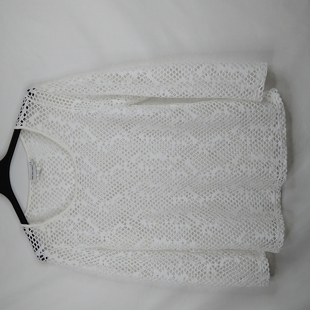 Time And A Half White Tunic Top Size: 3X